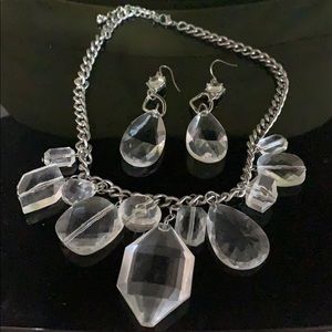 2/$20 Clear costume jewellery set.